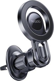 Yesido C209 MagPro Magnetic Air Vent Car Phone Holder, 360° Rotation MagSafe Compatible Mount, 16N Strong Magnet Stand for iPhone 15/14/13/12 & Android (Black)