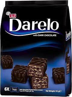 Exclusive Deal on ETI Darelo Gourmet Mini Wafer With Dark Chocolate &amp; Cream, Bag of 6 Mini Pcs, 112 G - Amazon KSA Deals