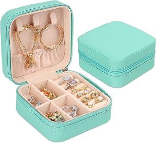 Generic Casegrace Portable Travel Mini Jewelry Box Leather Jewellery Ring Organizer Case Storage Gift Box Girls Women Assorted Colors - Amazon Egypt Deals