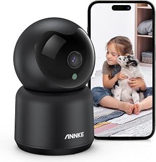 Exclusive Deal on ANNKE 2K Indoor Security Camera Wireless, 360° View Baby &amp; Pet Monitor Wifi Camera for Home with Two-Way Audio, Night Vision, Smart Human Motion Detection, Cloud/SD Storage, Privacy Mode, Black - Amazon KSA Deals