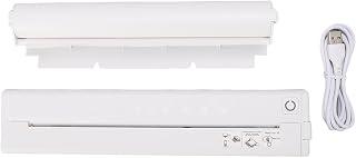 Inkless Printer Small Portable Inkless Printer with Wireless Thermal Printer Support, Support , with 8.5 x 11 Inch Wireless Letter Paper and (White)