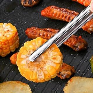 Exclusive Deal on New Stainless Steel Grill Tongs Cooking Utensils for BBQ Baking Silver Kitchen Accessories Camping Supplies (A) - Amazon KSA Deals