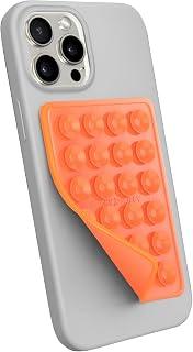 StickyGrippy Suction Phone Case Mount, Sillicon Adhesive Phone Accessory for iPhone and Android, Hands-Free Fidget Toy Mirror Shower Phone Holder, Tiktok Videos and Selfies (Orange) - Amazon Egypt Deals