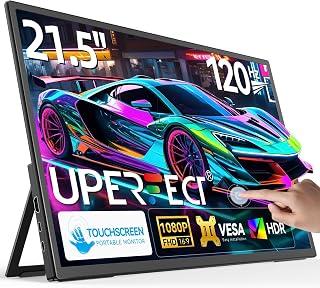 عرض حصري على UPERFECT 21.5” 120HZ Touchscreen Portable Monitor w/Kickstand &amp; VESA, Large Portable Gaming Monitor with HDMI Type C, External Display for Laptops, Steamdeck, MacBook, Phones, Mini PC - عروض أمازون مصر