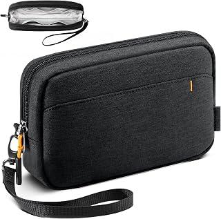 عرض حصري على Water-Resistant Electronics Organizer Bag, Portable Travel Tech Accessories Organizer Case for Cables, Chargers, Power Banks, USB Drives, Mouse, Headphones (Black) - عروض أمازون السعودية