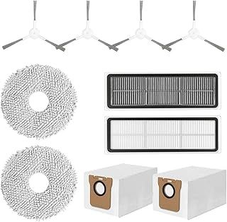 عرض حصري على HASTHIP® Drea*me Vacuum Cleaner Accessories for Drea*me L10s Ultra/L10 Ultra Robot Vacuum Cleaners Replacement Accessories with 4 Side Brushes, Activated Carbon Filtration Net, Mops, Dust Bags - عروض أمازون السعودية