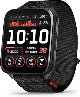 عرض حصري على Garmin Venu X1 51mm GPS smartwatch, Large 2" AMOLED display, LED flashlight, Lightweight, Ultra thin 8mm watch case, 100 pre loaded Sports Apps, Up to 8 days battery life, ComfortFit nylon band, Black - عروض أمازون السعودية