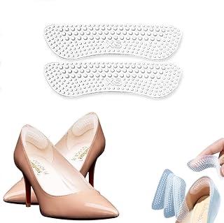 1 Pairs Silicone Heel Grips Liner Cushions Pads for High Heels, Heel Inserts for Loose Shoes, Shoe insole Stickers for Big Boots, Anti Slip Inserts Pads Foot Care Protector for Women & Men