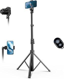 Extendable Phone Tripod for iPhone, Selfie Stick with Remote & Phone Holder