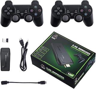 ELTERAZONE 4k smart video game tv stick, video game consoles,10,000 games 32/64gb retro classic gamin 2.4g wireless gamepads controller (64g,10000+ games)