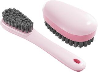 Exclusive Deal on Tazweeq Soft Cleaning Brush, Soft Bristle Brush &amp; Laundry Scrub Brush with Comfortable Grip Handle, Cleaning Tool for Shoes Clothes, Household Cleaning Accessory for Kitchen Bathroom(Pink, 2Pcs) - Amazon KSA Deals