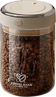 Exclusive Deal on Vacuum Coffee Bean Canister, Automatic Airtight Coffee Container &amp; Food Storage, Glass Coffee Jar with Date Tracker and Waking Bean Valve, Coffee Storage Container for Grain Snack Sugar Tea (1100 mL) - Amazon KSA Deals