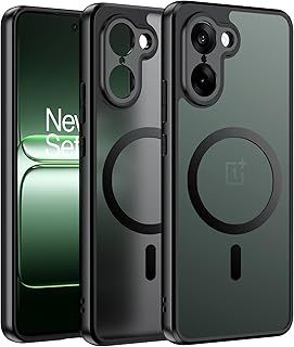 عرض حصري على Magnetic for OnePlus Nord CE5 Case [Fit for MagSafe] Translucent Matte Shockproof Phone Cover, OnePlus Nord CE5 5G Slim Thin Military Grade Drop Proof Soft Bumper Case, Black - عروض أمازون السعودية