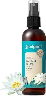Pilgrim Korean Beauty White Lotus Refreshing Face Mist & Toner | Toner for glowing skin | Alcohol-Free Mist & toner for open pores Tightening | Korean skin care products | Women & Men | 100 ml
