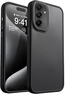 Dl3 Mobilak Case for Samsung Galaxy A55 Case Magnetic Translucent Matte Phone Cases Thin Slim Fit Shockproof Bumper Protective Cover for Women Men Girls (Black)