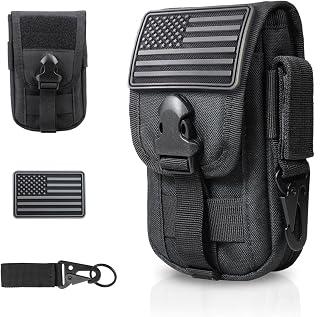 عرض حصري على WYNEX Tactical Phone Pouch Molle,Smartphone Holster Bag EDC Utility Cellphone Lock Card Holder Organizer Fit for Waist Belt Case Include Tactical Gear Clip and U.S.A Patch - عروض أمازون السعودية