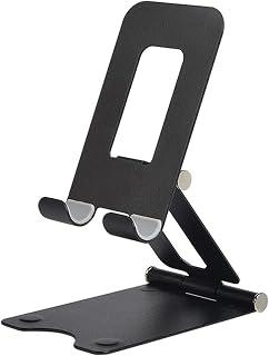 Cell Phone Stand For Desk, Universal Phone Holder Stand Metal Phone Holder Double Foldaway Wandering Phone Stand Desk (Color : Black) - Amazon Egypt Deals