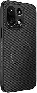 عرض حصري على for OnePlus 15 Case, Magnetic Carbon Fiber Texture Cover with Flexible Silicone Bumper, Rugged Slim Fit, Anti-slip Shockproof Protective Shell - Black - عروض أمازون السعودية