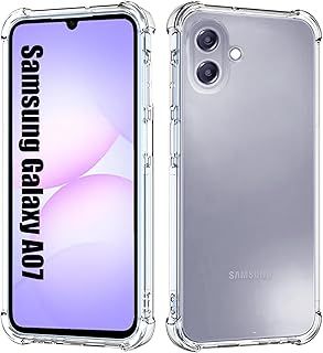 Exclusive Deal on for Samsung Galaxy A07 Case Clear[Anti-Yellowing][Shockpoof][Military Grade Protection] Reinforced Corners Slim Fit Soft Flexible TPU Bumper Phone Case for A07 Cover,Crystal Clear - Amazon KSA Deals