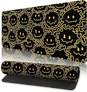 Desk Mat Non Slip Gaming Mouse Pad Soft Pads Hippie Smile Desktop Protector Covers for Home Office Keyboard Laptop Computer and Writing 31.5x11.8