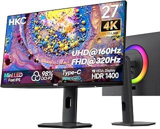 HKC 27" Monitor 4K UHD VA Monitor (UHD/160Hz, FHD/320Hz)