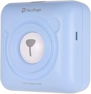 PeriPage Mini Pocket Wireless BT Thermal Printer Picture Photo Label Memo Receipt Paper Printer with USB Cable Support for Android iOS Smartphone Windows,Blue