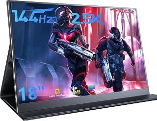 عرض حصري على MagicRaven Portable Gaming Monitor, 18" 2.5K 144Hz Laptop Monitor, Dual USB C HDMI Second Computer Screen, VESA Gaming Display with Speakers, Travel Monitor for PS4/5 Xbox Switch MAC PC Phone - عروض أمازون مصر