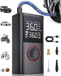 عرض حصري على Beauenty Tire Inflator Air Compressor, Portable Air Compressor Inflator, 150 PSI With Pressure Gauge &amp; LED Light, Cordless Air Pump For Car, Motorcycle, Bicycle &amp; Sports Balls - عروض أمازون السعودية
