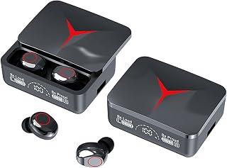 Wireless Earbuds Bluetooth 5.3 Headphones Deep Bass with Mic 140H Playtime LED Display with Charging Case IPX4 Waterproof Stereo Earphones In-Ear CVC 8.0 Noise Reduction Headset For Sport/Work M90 Pro