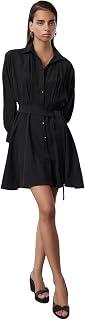 Trendyol Women Belted Mini Woven Shirt Dress TWOAW25EL00154 Dress