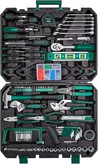 CARTMAN 238-Piece Tool Set, Green Auto And Home Repair Kit With Storage Box