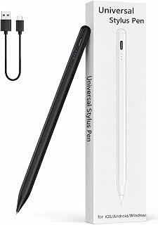 Stylus Pen for Android Touch Screens,Stylus Pencil for Tablet,Stylus Compatible Samsung/HuaWei/Tablet/Phone,Capacitive Pen with 2 Replacement Tips, (Black) - Amazon Egypt Deals