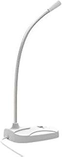 Computer USB Desktop Microphone - Compatible with any PC, Laptop, Gaming microphone, with mute button compatible with desktop computer-White -DZ-M6