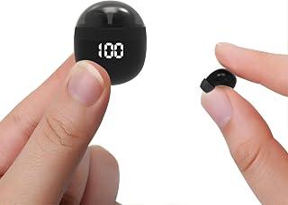 Invisible Mini Earbuds Wireless Bluetooth, Low Profile Micro Smallest Tiny Discreet Hidden Earbuds for Work, Small Headphones, Invisible Sleep Wireless Earphone, IPX5 Waterproof for Small Ear Canals
