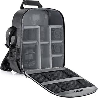 عرض حصري على Neewer Camera Bag Water Resistant Shockproof Partition 11x6x14 inches/27x15x35 centimeters Protection Backpack for SLR, DSLR, Mirrorless Camera, Lens, Battery and Other Accessories (Gray Interior) - عروض أمازون السعودية