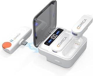 comica Vimo-S UC 2.4GHz Lavalier Wireless Microphone for USB-C Android Smartphone with Charging Box, 200 m Transmission, Lapel Microphone Plug &amp; Play for Mobile Phone Interviews/YouTube/TikTok/Live - Amazon Egypt Deals