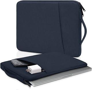Arae Laptop Sleeve Bag Compatible with 13 inch MacBook Air Mac Pro M1 Surface Lenovo Dell HP Computer Bag Accessories Polyester Case with Pocket,Blue