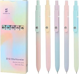 Gel Pens, 0.5mm Premium Gel Roller Pens, Cute Aesthetic Black Ink Pens for Women, Gifts for Teen Girls Kids, Preppy Essentials Smooth Writing Stationary Study Nursing Office School Drawing Supplies
