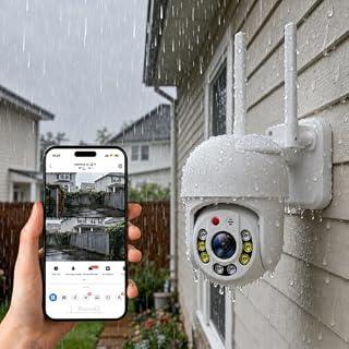 Exclusive Deal on 1080p Outdoor Security Cameras Wireless WiFi Surveillance Cameras for Home Security with 2-Way Voice 360° Panorama - Amazon KSA Deals