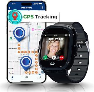 عرض حصري على Seculife Kids Smartwatch, GPS Tracker for Kids Real-Time Tracking Device with SOS Button &amp; 2-Way Speakerphone - Safety Electronics, Special Needs, Autism (Black) - عروض أمازون السعودية