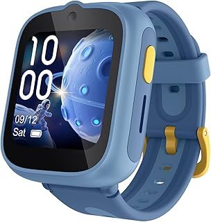 عرض حصري على TCL MOVETIME MT48 - Kids Smartwatch with 4G Video Calling, L1+L5 Dual-Band GPS Tracking, 2.5 Days Battery and IP68 + 2ATM Durability for Safe Adventures, Galactic Blue, No - عروض أمازون السعودية