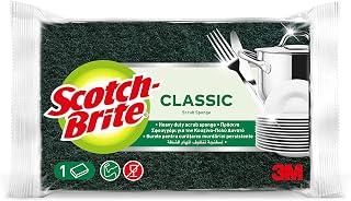 Scotch-Brite Heavy Duty Classic Flat Laminate Scrub Sponge | Kitchen sponge | Dish sponge | Scrub | General Purpose Cleaning | Food Safe | Non-Rusting | Kitchen, Garage, Outdoor | 1 unit/pack