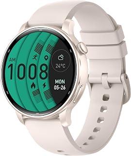 عرض حصري على Women's Smartwatch, 1-Month Battery Life, AMOLED Touchscreen, 3ATM Waterproof Fitness Tracker with GPS, HR/SpO2, 110+ Sports (Milk white) - عروض أمازون السعودية
