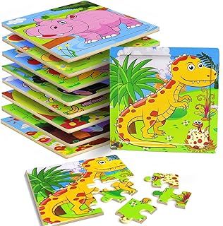 عرض حصري على Puzzles for Kids Ages 3-5, 9 Pack Wooden Jigsaw Puzzles for Toddlers Ages 3-5 16 Pieces Preschool Educational Learning Toys Set Animals Puzzles for 3 4 5 Years Old Boys and Girls - عروض أمازون السعودية