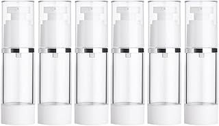 عرض حصري على FSSTUD 6 Pieces Empty Airless Pump Bottles Refillable Vacuum Lotion Travel Makeup Cream Dispenser Cosmetic Foundation Bottles 50ml - عروض أمازون السعودية
