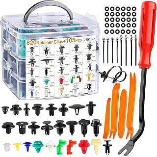 Oasisgalore 925PCS Car Retainer Clips Set with Removal Tools, 26 Sizes Car Plastic Rivets Set, Assorted Retainer Clips Fasteners Kit for Bumper, Door, Universal Auto Body Rivet Clips and Fastener