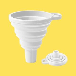 عرض حصري على White Kitchen Funnel, Small Kitchen Gadgets Accessories Foldable Silicone Collapsible Funnels for Filling Water Bottle Liquid Transfer Food Grade - عروض أمازون السعودية