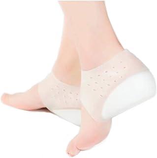 GEOOT Invisible Heel Lift Pads,Plantar Fasciitis Height Increase Heels Sleeve, Gel Heel Pads Cushion Great for Heel Pain, Heal Dry Cracked Heels, Achilles Tendinitis, for Men &amp; Women (White,1.5in) - Amazon Egypt Deals
