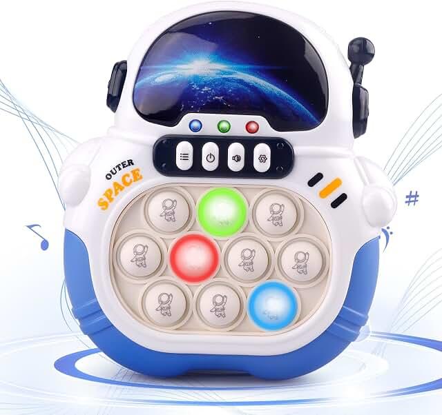 عرض حصري على Quick Push Pop Game, Handheld Puzzle Game Machine, Squeeze Poppet Sensory Fast Push Bubble Toy, Pop it Game Light Up Fidget Toys, for 3-12 Year Old Girls Boys - عروض أمازون السعودية