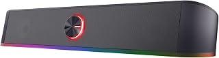 Trust Gaming GXT 619 Thorne RGB Illuminated Soundbar, PC Speakers, 12W Peak Power, 3.5 mm Jack, USB Powered Soundbar, Stereo Sound System for PC, Desktop, Laptop, Computer - Black